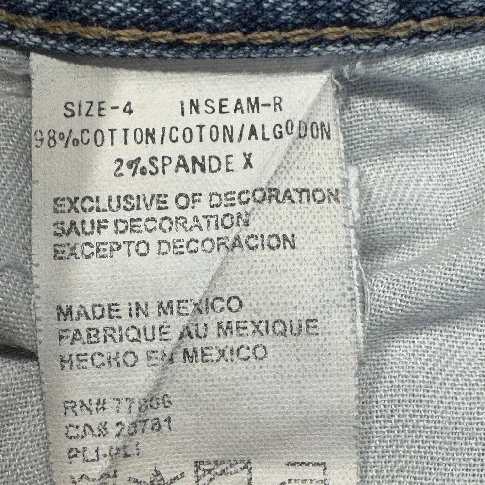 Vintage Tommy Hilfiger Jeans Womens 4 Blue Low Rise Flare Stretch Denim‎ 2000s